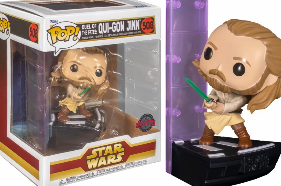 Pop! Deluxe>Star Wars Episode I: The Phantom Menace - Qui-Gon Jinn Duel Of The Fates Deluxe Pop! Vinyl Figure