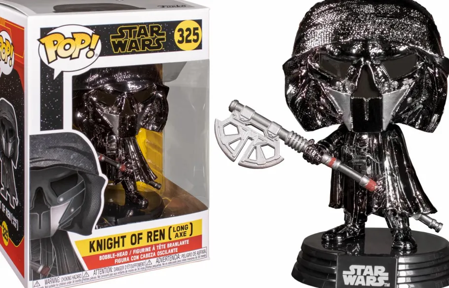 Standard Pop!>Star Wars Episode IX: The Rise Of Skywalker - Knight Of Ren with Axe Hematite Chrome Pop! Vinyl Figure