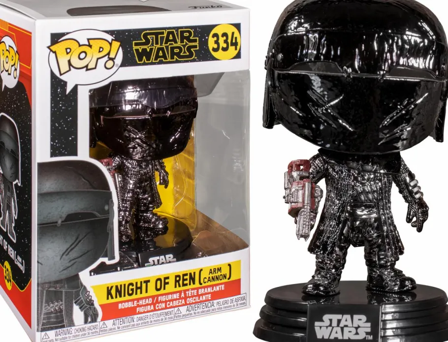 Standard Pop!>Star Wars Episode IX: The Rise Of Skywalker - Knight Of Ren with Cannon Hematite Chrome Pop! Vinyl Figure