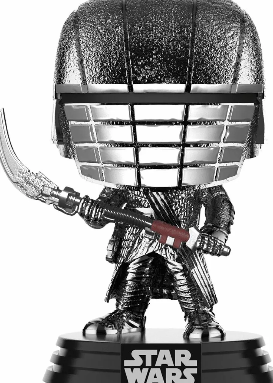 Standard Pop!>Star Wars Episode IX: The Rise Of Skywalker - Knight Of Ren with Scythe Hematite Chrome Pop! Vinyl Figure