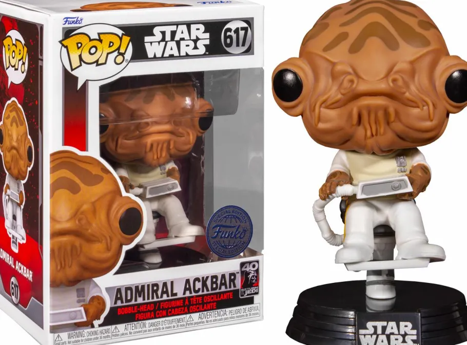 Standard Pop!>Star Wars Episode VI: Return of the Jedi - Admiral Ackbar 40th Anniversary Pop! Vinyl Figure