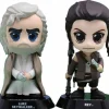 Cosbaby>Star Wars Episode VII: The Force Awakens - Luke Skywalker & Rey Cosbaby 3.75” Hot Toys Bobble Head Figure 2-Pack