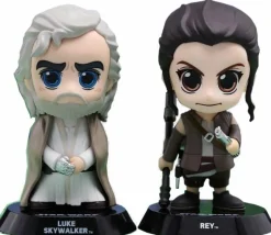 Cosbaby>Star Wars Episode VII: The Force Awakens - Luke Skywalker & Rey Cosbaby 3.75” Hot Toys Bobble Head Figure 2-Pack