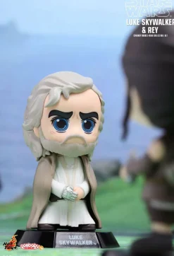 Cosbaby>Star Wars Episode VII: The Force Awakens - Luke Skywalker & Rey Cosbaby 3.75” Hot Toys Bobble Head Figure 2-Pack