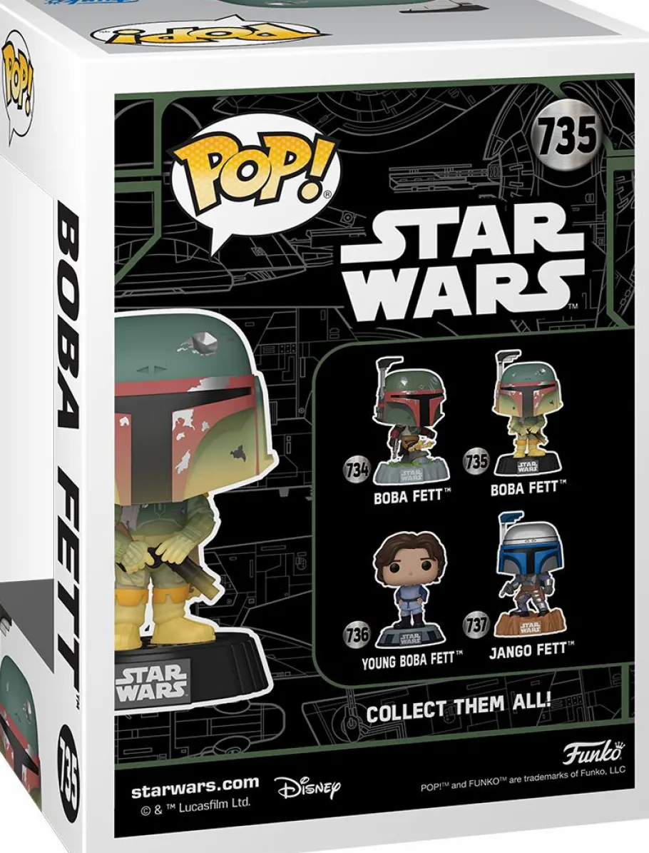 Standard Pop!>Star Wars : Fett Legacy - Boba Fett with Rifle Glow-in-the-Dark Pop! Vinyl Figure