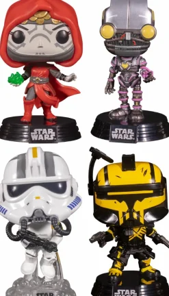 Standard Pop!>Star Wars : Gaming Greats - Imperial Rocket Trooper, Merrin, ARC Umbra Trooper & Proxy Glow in the Dark Pop! Vinyl Bundle (Set of 4)