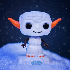 Standard Pop!>Star Wars : Holiday - Yoda Snowman Pop! Vinyl Figure in Acrylic Pop! Protector (Funko / Popcultcha Exclusive)