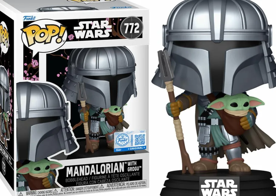 Standard Pop!>Star Wars : Impressions - Mandalorian with Grogu Pop! Vinyl Figure