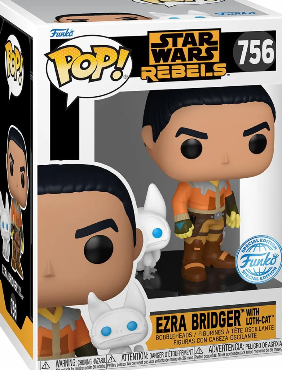 Standard Pop!>Star Wars : Rebels - Ezra Bridger with Loth-Cat Pop! Vinyl Figure