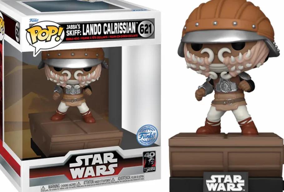 Pop! Deluxe>Star Wars : Return of the Jedi - Lando Calrissian on Jabba's Skiff Deluxe Build-A-Scene Pop! Vinyl Figure