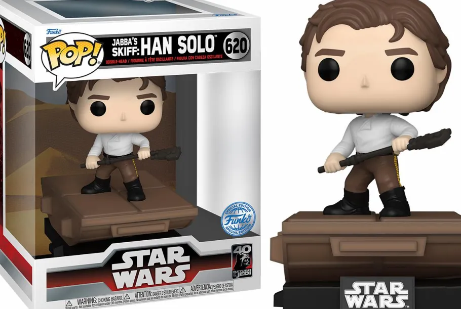 Pop! Deluxe>Star Wars : Return of the Jedi - Han Solo on Jabba's Skiff Deluxe Build-A-Scene Pop! Vinyl Figure