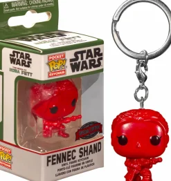 Pop! Keychains>Star Wars : The Book of Boba Fett - Fennec Shand Red Pocket Pop! Vinyl Keychain