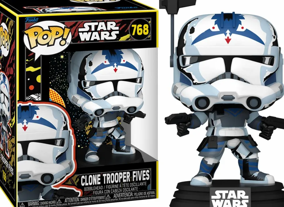 Standard Pop!>Star Wars : The Clone Wars - Clone Trooper Fives (Retro) Pop! Vinyl Figure