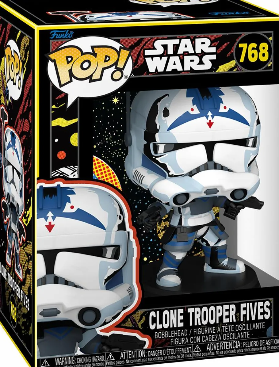 Standard Pop!>Star Wars : The Clone Wars - Clone Trooper Fives (Retro) Pop! Vinyl Figure