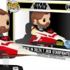 Pop! Rides & Town>Star Wars : The Clone Wars - Obi-Wan Kenobi in Delta-7 Jedi Starfighter Pop! Rides Vinyl Figure