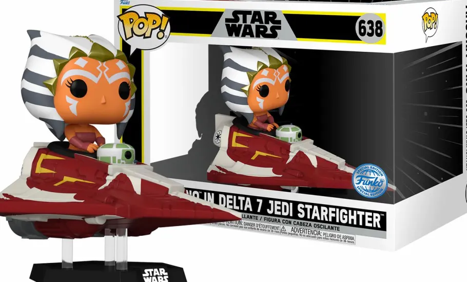Pop! Rides & Town>Star Wars : The Clone Wars - Ahsoka Tano in Delta-7B Jedi Starfighter Pop! Rides Vinyl Figure