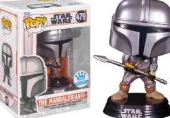 Standard Pop!>Star Wars : The Mandalorian - The Mandalorian with Beskar Staff Pop! Vinyl Figure (Funko / Popcultcha Exclusive)