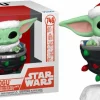 Standard Pop!>Star Wars : The Mandalorian - Grogu with Santa Hat in Pram (Holiday) Pop! Vinyl Figure