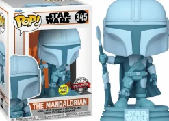 Standard Pop!>Star Wars : The Mandalorian - The Mandalorian Hologram Glow in the Dark Pop! Vinyl Figure