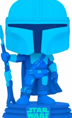Standard Pop!>Star Wars : The Mandalorian - The Mandalorian Hologram Glow in the Dark Pop! Vinyl Figure