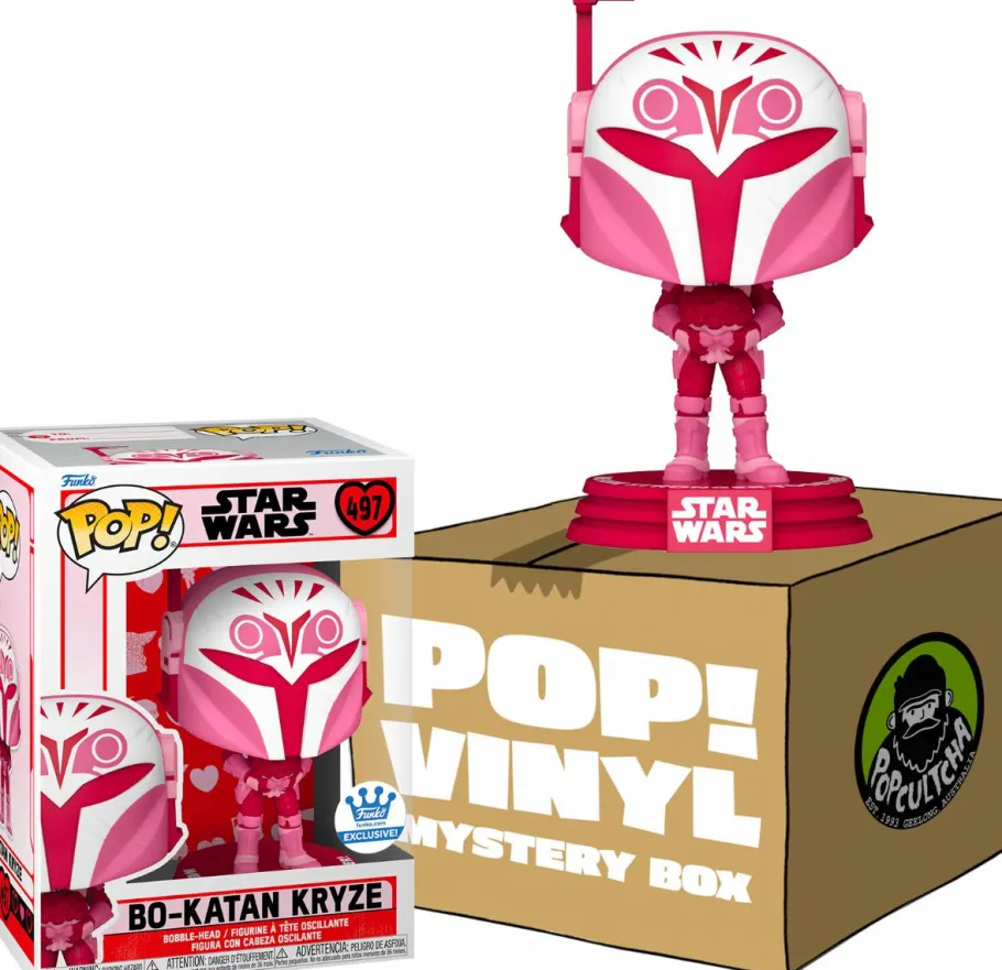 Standard Pop!>Star Wars : The Mandalorian - Bo-Katan Kryze Valentine’s Day Mystery Box (includes Bo-Katan & 3 Mystery Exclusive Pop! Vinyl Figures) (Funko / Popcultcha Exclusive)
