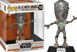Pop! Deluxe>Star Wars : The Mandalorian - IG-12 with Grogu Deluxe Pop! Vinyl Figure
