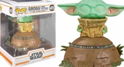 Pop! Deluxe>Star Wars : The Mandalorian - Grogu Using The Force Deluxe Pop! Vinyl Figure with Light & Sound