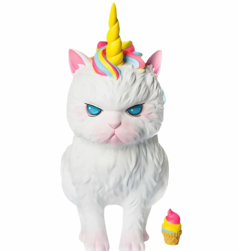 Designer Vinyl>Strange Cat - Unicat Rainbow Ice-Cream 6” Vinyl Figure