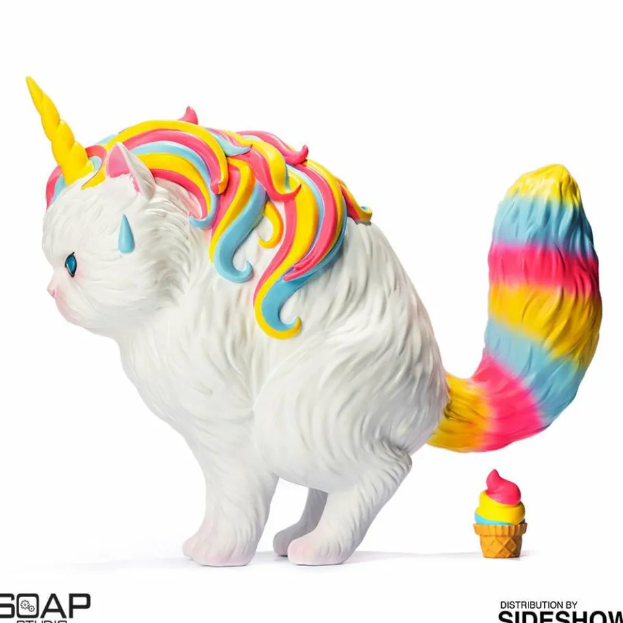 Designer Vinyl>Strange Cat - Unicat Rainbow Ice-Cream 6” Vinyl Figure