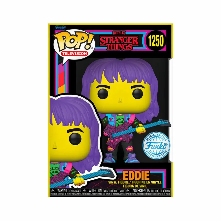 Standard Pop!>Stranger Things 4 - Eddie with Guitar Blacklight Pop! Vinyl Figure