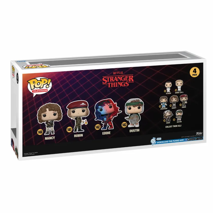 Standard Pop!>Stranger Things 4 - Nancy, Robin, Eddie & Dustin Pop! Vinyl Figure 4-Pack