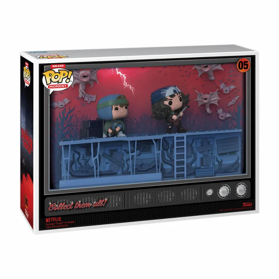 Pop! Deluxe>Stranger Things 4 - Phase Three Dustin, Eddie, & Demobats Deluxe Pop! Moments Vinyl Figure