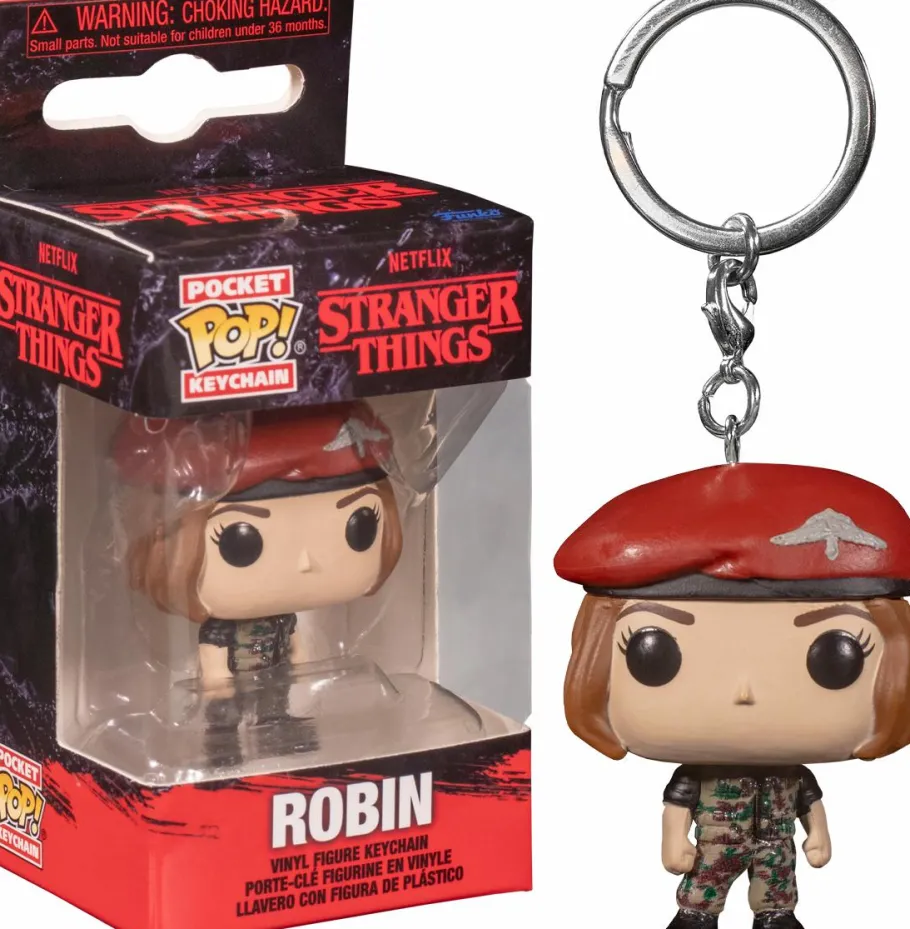 Pop! Keychains>Stranger Things 4 - Robin in Hunter Outfit Pocket Pop! Vinyl Keychain