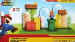 Designer Vinyl>Super Mario - Mario with Acorn Plains Diorama World of Nintendo 2.5" Scale Action Figure Playset