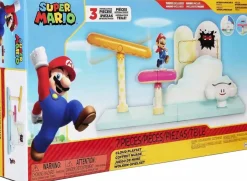 Designer Vinyl>Super Mario - Mario with Cloud Diorama World of Nintendo 2.5" Scale Action Figure Playset