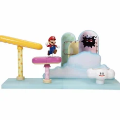 Designer Vinyl>Super Mario - Mario with Cloud Diorama World of Nintendo 2.5" Scale Action Figure Playset