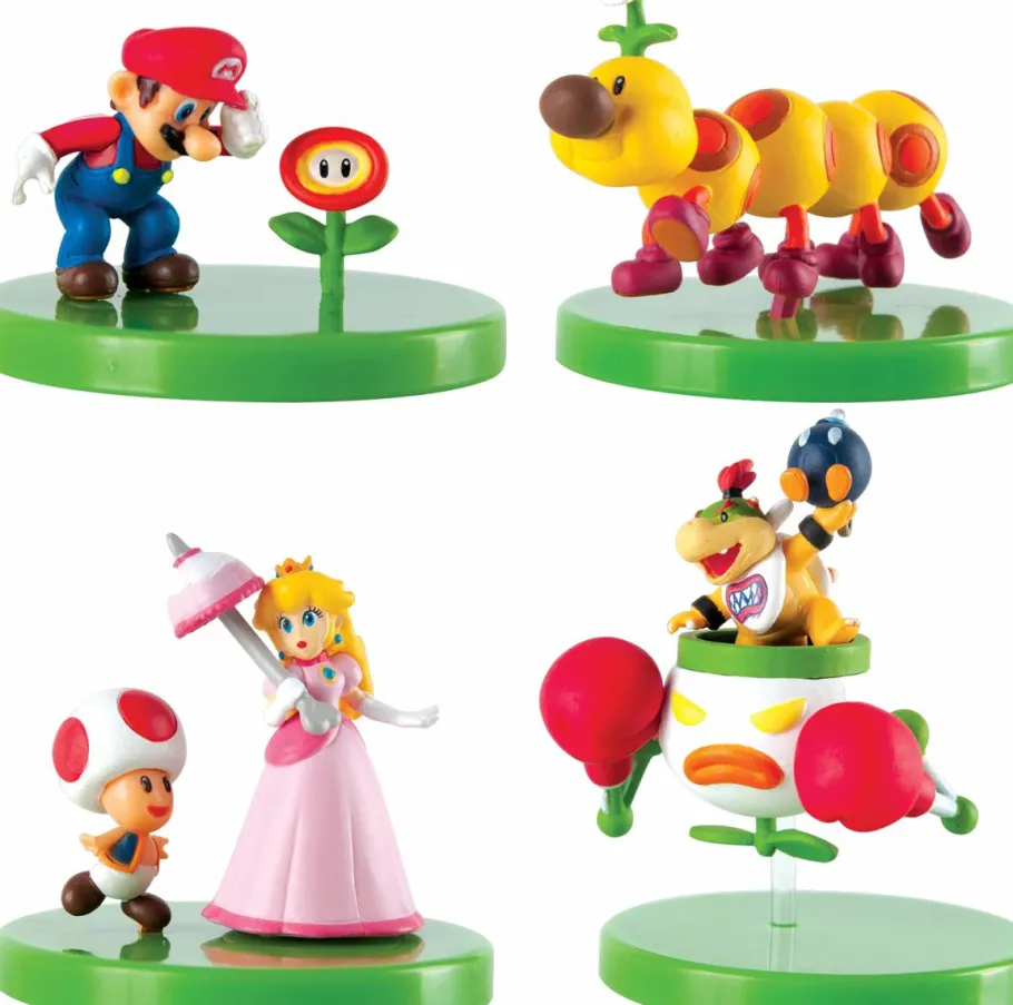 Blind Box>Super Mario - Buildable 2" Vinyl Figure Blind Box Capsule (Single Unit)