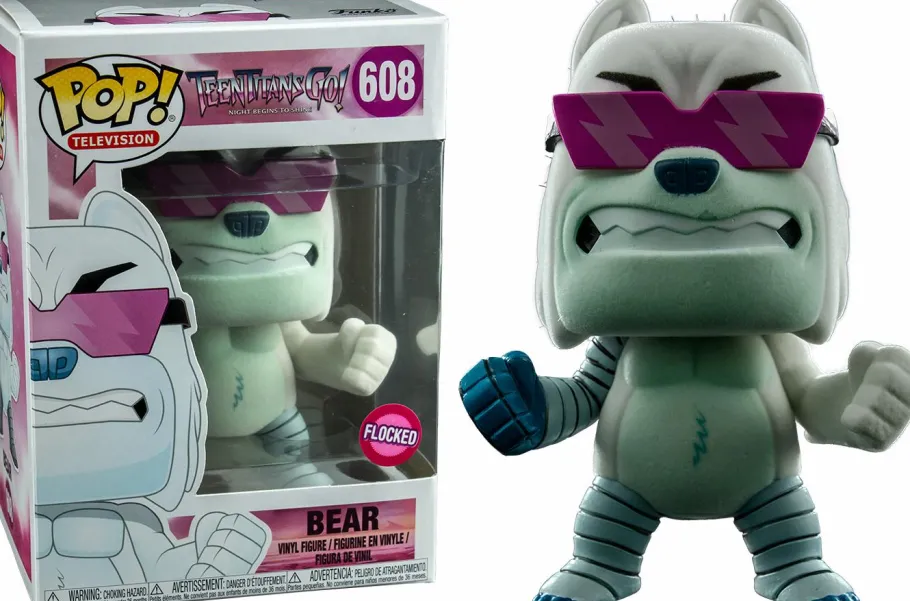 Standard Pop!>Teen Titans Go!: The Night Begins to Shine - Cee Lo Bear Flocked Pop! Vinyl Figure
