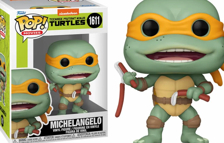 Standard Pop!>Teenage Mutant Ninja Turtles (TMNT) Teenage Mutant Ninja Turtles - Michelangelo with Sausage Nunchucks Pop! Vinyl Figure