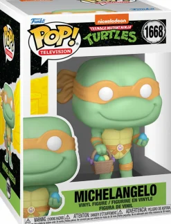 Standard Pop!>Teenage Mutant Ninja Turtles (TMNT) Teenage Mutant Ninja Turtles - Michelangelo with Easter Basket Pop! Vinyl Figure