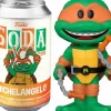 Designer Vinyl>Teenage Mutant Ninja Turtles (TMNT) Teenage Mutant Ninja Turtles: Mutant Mayhem - Michelangelo Vinyl SODA Figure in Collector Can