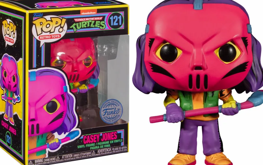 Standard Pop!>Teenage Mutant Ninja Turtles (TMNT) Teenage Mutant Ninja Turtles (1987) - Casey Jones Blacklight Pop! Vinyl Figure