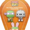 Designer Vinyl>Teenage Mutant Ninja Turtles (TMNT) Teenage Mutant Ninja Turtles - Donatello, Michelangelo, Shredder Easter Pocket Pop! 3-Pack