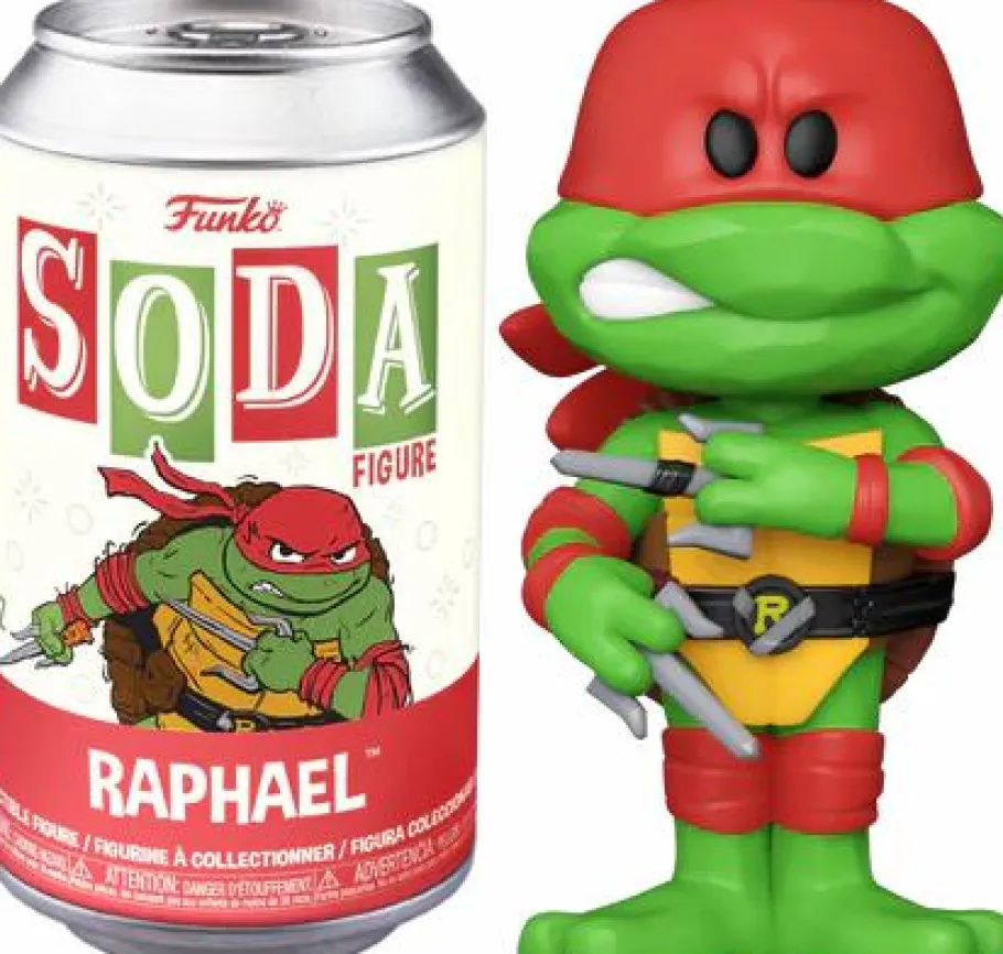 Designer Vinyl>Teenage Mutant Ninja Turtles (TMNT) Teenage Mutant Ninja Turtles: Mutant Mayhem - Raphael Vinyl SODA Figure in Collector Can