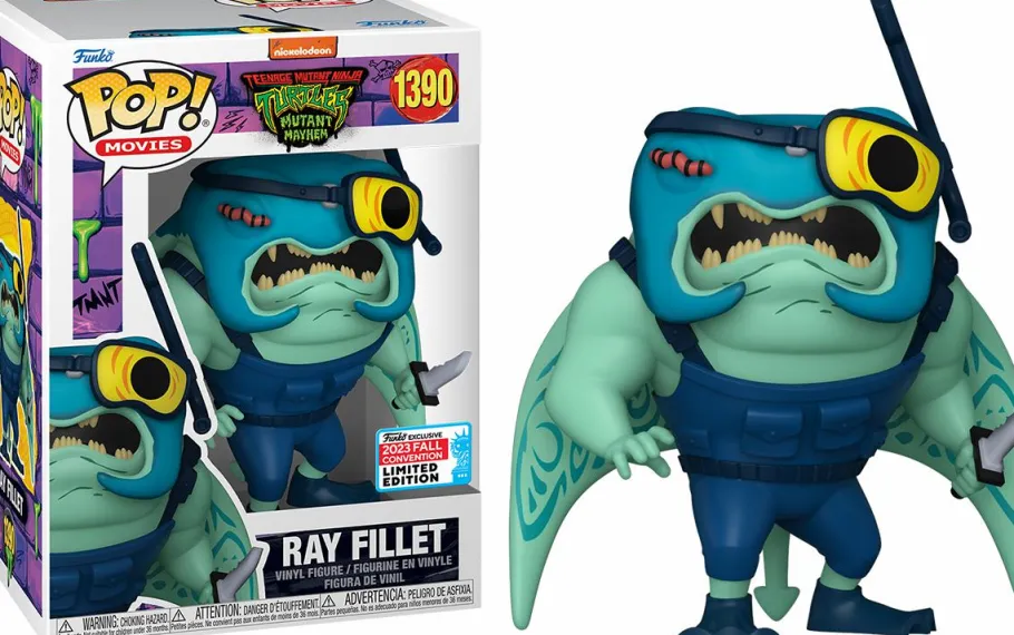 Funko Convention Exclusives>Teenage Mutant Ninja Turtles (TMNT) Teenage Mutant Ninja Turtles: Mutant Mayhem - Ray Fillet Pop! Vinyl Figure (2023 Fall Convention Exclusive)