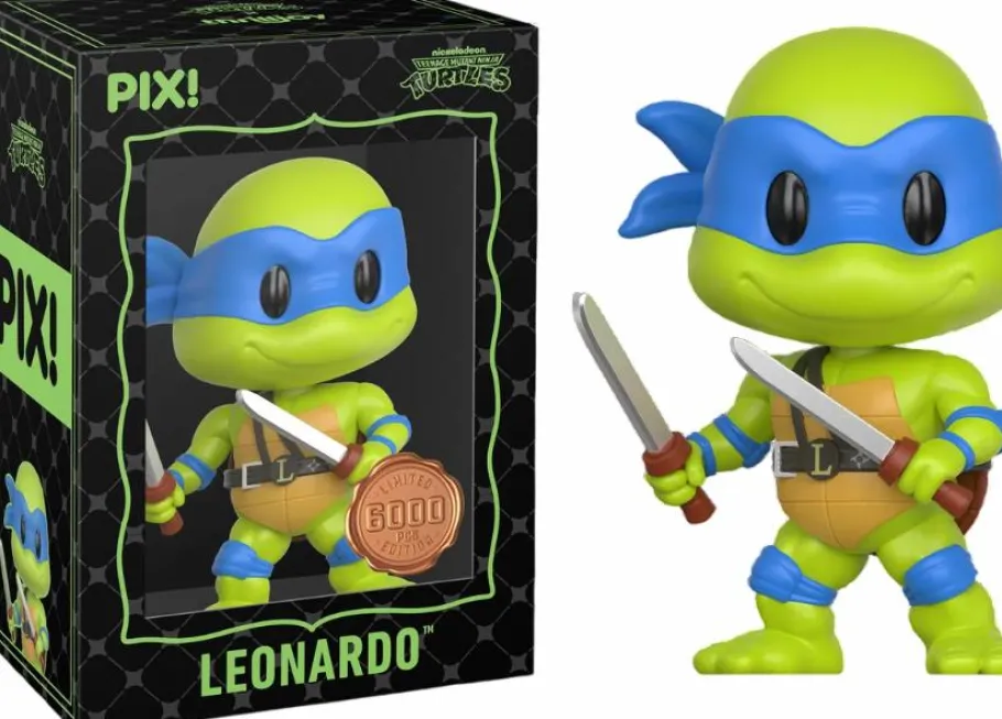 Designer Vinyl>Teenage Mutant Ninja Turtles (TMNT) Teenage Mutant Ninja Turtles - Leonardo Pix! Vinyl Figure (with Casey Jones CHASE & Krang Super CHASE)