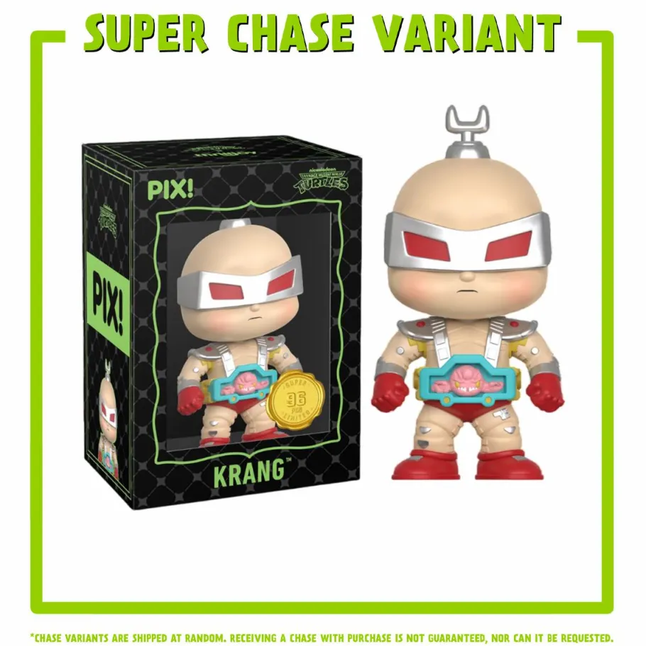 Designer Vinyl>Teenage Mutant Ninja Turtles (TMNT) Teenage Mutant Ninja Turtles - Leonardo Pix! Vinyl Figure (with Casey Jones CHASE & Krang Super CHASE)