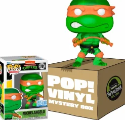 Collector & Mystery Boxes>Teenage Mutant Ninja Turtles (TMNT) Teenage Mutant Ninja Turtles - Michelangelo (Translucent Green) Mystery Box (Includes Michelangelo & 3 Exclusive Pop! Vinyl Figures)
