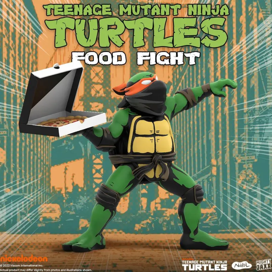 Designer Vinyl>Teenage Mutant Ninja Turtles (TMNT) Teenage Mutant Ninja Turtles - Food Fight 8" Vinyl Figure by Nidikol