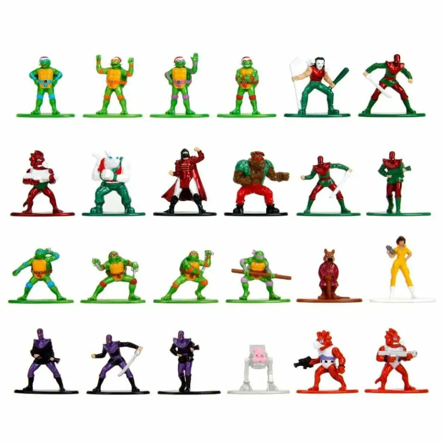 Die-Cast Figures>Teenage Mutant Ninja Turtles (TMNT) Teenage Mutant Ninja Turtles (1987) - 2024 Nano Metafigs 1.65" Die-Cast Figure Advent Calendar